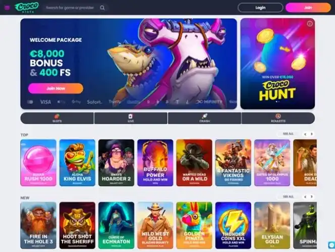 Croco Slots casino review section 2