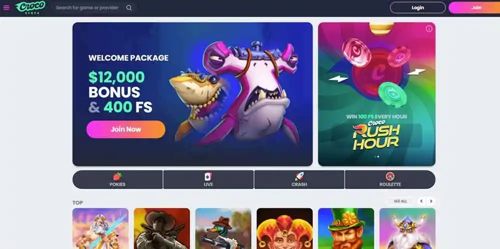 Croco Slots casino review section 6